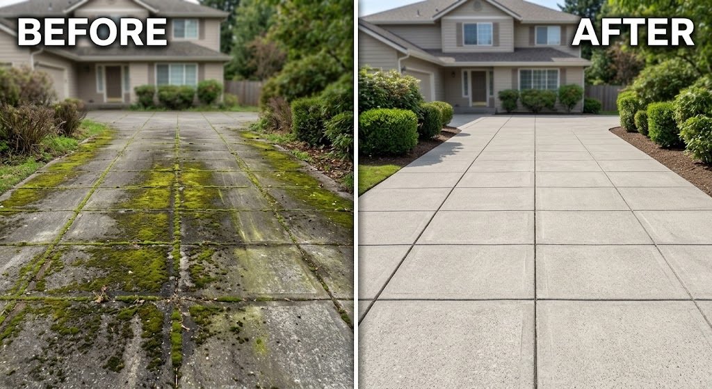 Why Is My Driveway Turning Green? Causes and Professional Cleaning Solutions 4 7107620a 2cf9 4dd8 905b 1b02307551f4