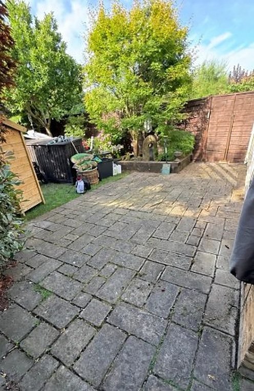 Home 5 Patio before cleaning